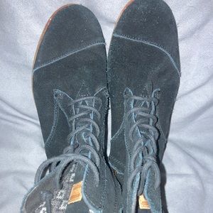 Toms Zippered Boot in Black - Women 9